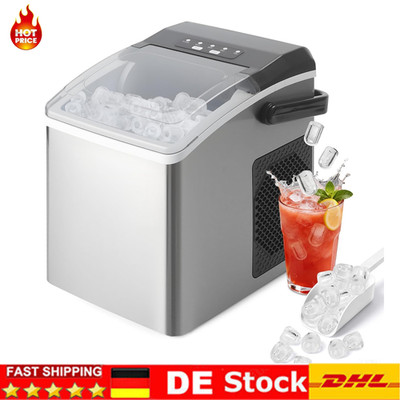 Eiswürfelmaschine Eiswürfelbereiter Eismaschine 14kg mit Löffel 1,3L Ice Maker