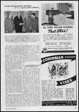 1941 Auburn Central Connersville Indiana Steel Pak-Age Kitchens Vintage Print Ad