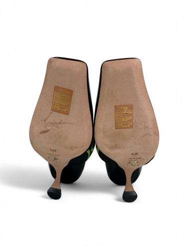NUEVO DIOR X ROGER VIVIER Mujer 62-66 Negro y Verde Charol Bombas IT36.5 - Imagen 10 de 10