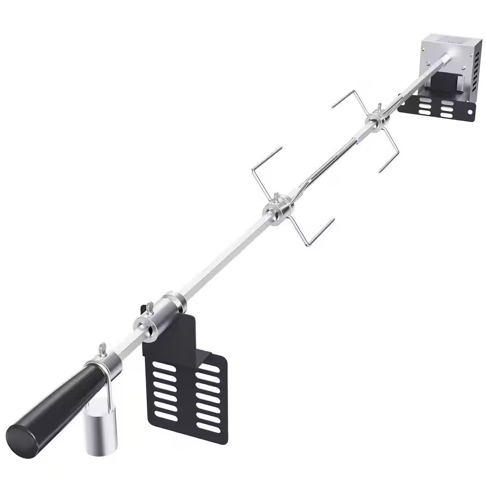Universal Grill Rotisserie Kit For Grills, Electric Bbq Grill W/ 110-Volt 9W Mot