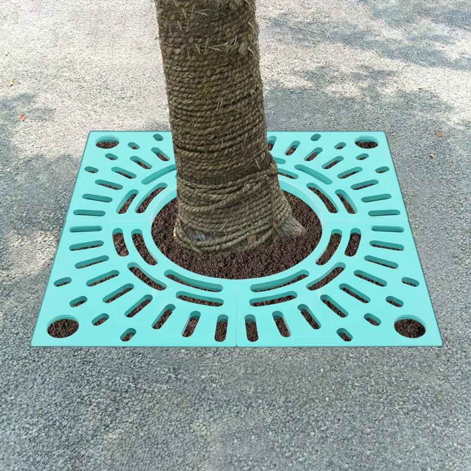 Jardín Césped Árbol Piscina Cubierta, Seto Cuadrado 80x80x3 Verde Foto 2 de 4