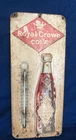 Vintage RC Royal Crown Cola Advertising Thermometer Diamond Crown Tin Sign