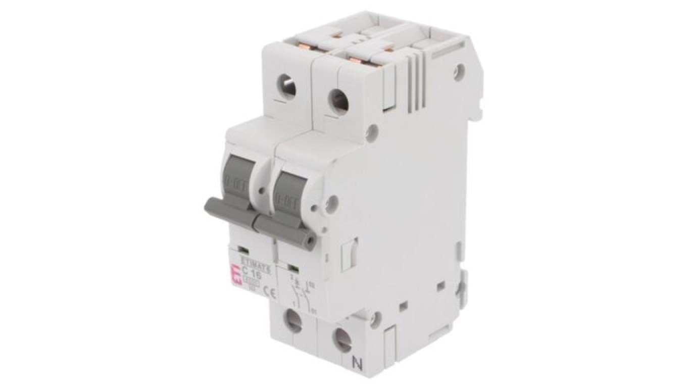 Overcurrent switch, 230/400VAC, power ETIMAT 6 1P + N C16