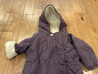 Columbia Baby Meet Cute Bunting Snowsuit Diamond Quilted Purple Sherpa 6-12mon — photo 10