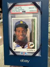 1989 Upper Deck -  Rookie Ken Griffey Jr #1 (RC) this grade 10 is for only auto