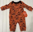 New Baby size 0-3M Newborn  Halloween pumpkins Romper Costume Boys Girls New