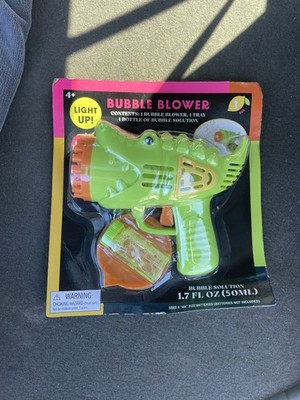 Light-Up Dino Bubble Blower Gun | Alligator Bubble Machine Toy Solution Outdoor