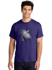 Satellite-Dish-10 Mens Graphic Tee, 100% Cotton, Casual Summer Wear