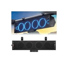 25 Inch UTV Sound Bar, 6-Speaker Bluetooth ATV Sound Bar with RGB Lights,