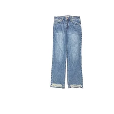 Rewash High Rise Vintage Reunion Distressed Women's size 7 Dark Blue Denim jeans