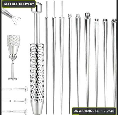 Piercing Taper Ball Grabber Tool 14G/16G/18G/20G Stainless Steel Piercing Tap... - product listing photo