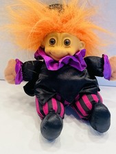 Russ Troll Doll Halloween Witch 6 Soft Body Orange Hair 1990s Toy Cute BIN 20