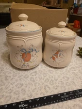 Vintage Marmalade By International China Stoneware Geese Duck Canisters Storage