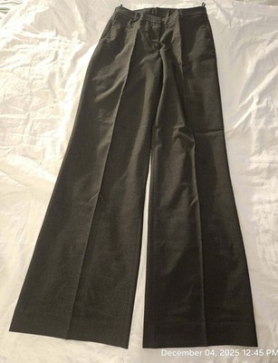Hennes Collection Women's Slacks Wide Legged Size 36 Brown Polyester Dress Pants