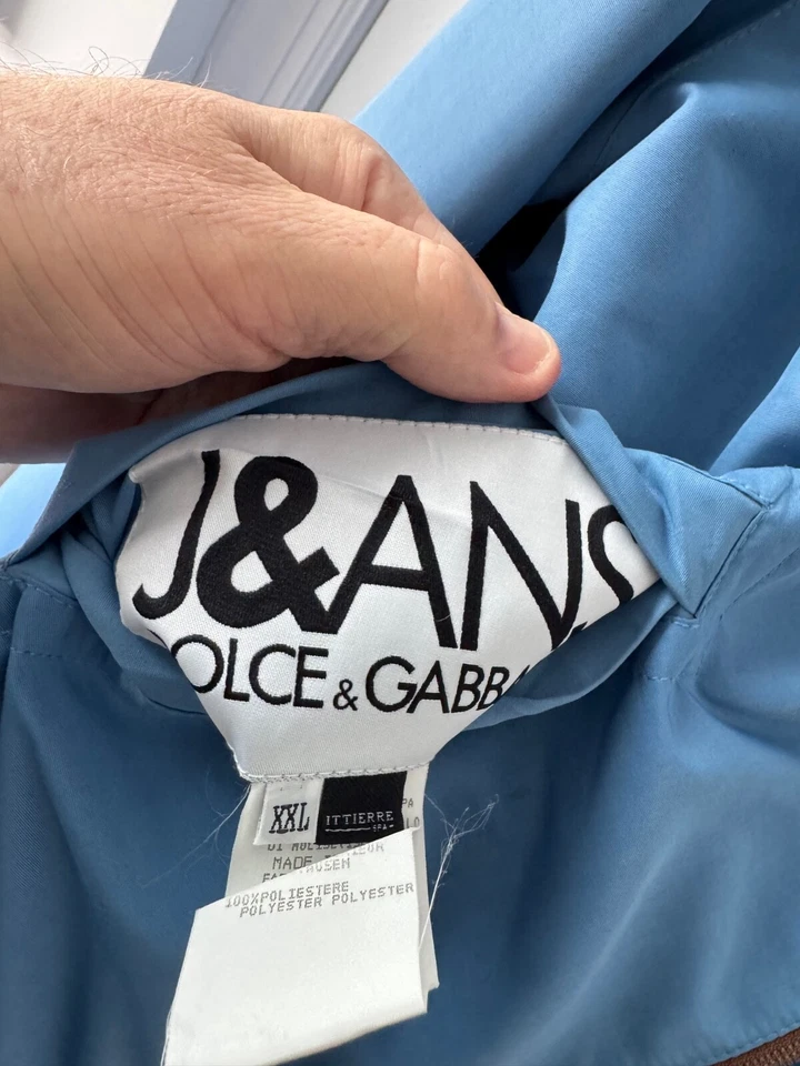 Hombre Dolce & Gabbana Reversible Años 90 Bomber Chaqueta XXL Foto 3 de 4