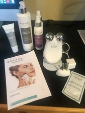 NUFACE Trinity Device with Facial Trainer & ELE Attachments, Facial Toning Kit
