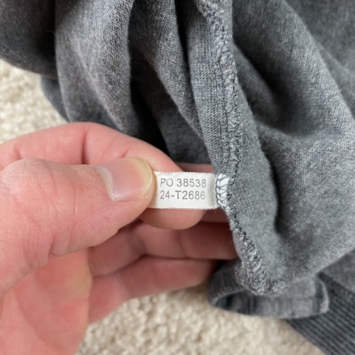 Tommy Bahama Polo Shirt Mens Small Gray Striped Pineapple Pattern Heavyweight - Picture 10 of 11