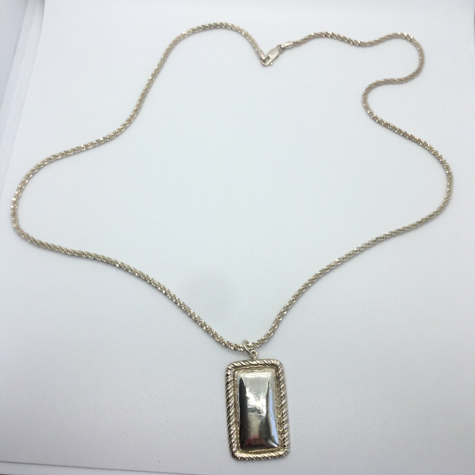 MODERNIST RECTANGULAR STERLING SILVER SET HARDY E… - image 4