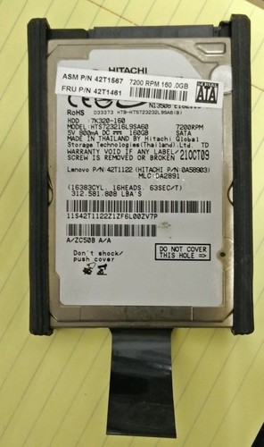 Lenovo 42T1461 42T1567 160GB 7200 RPM SATA 2.5" laptop Hard Drive NEW (12 Hours)