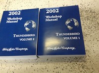2002 Ford Thunderbird Service Reparatur Werkstatt Handbuch Set Brandneu