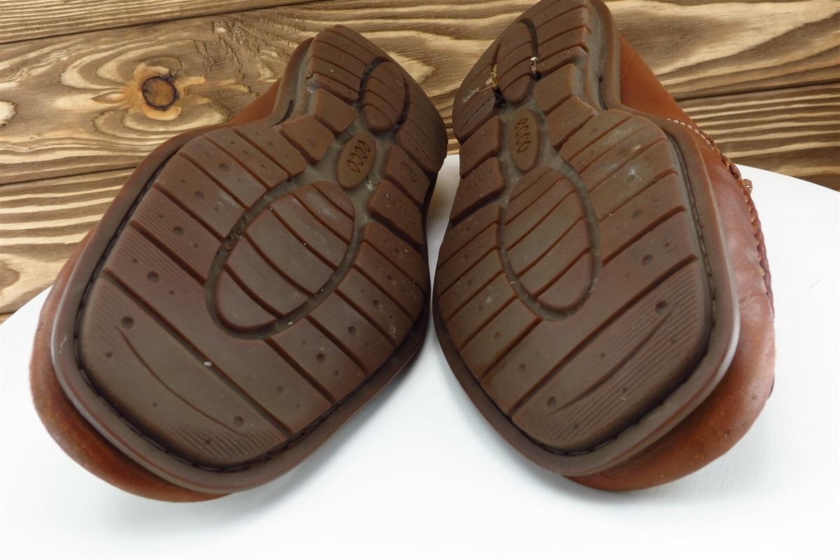 ECCO Shoes Sz 44 M Round Toe Brown Loafer Leather Men | eBay display picture 1