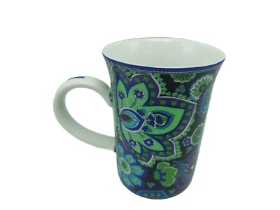 Vera Bradley for Barnes & Noble Blue Rhapsody Coffee Cup Mug 