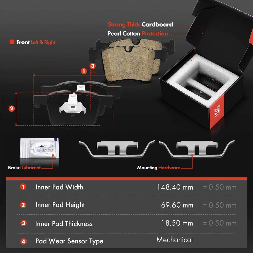 12x Rotores y pastillas de freno perforados laterales delanteros y traseros para BMW 328i 2014-2015 Foto 4 de 4