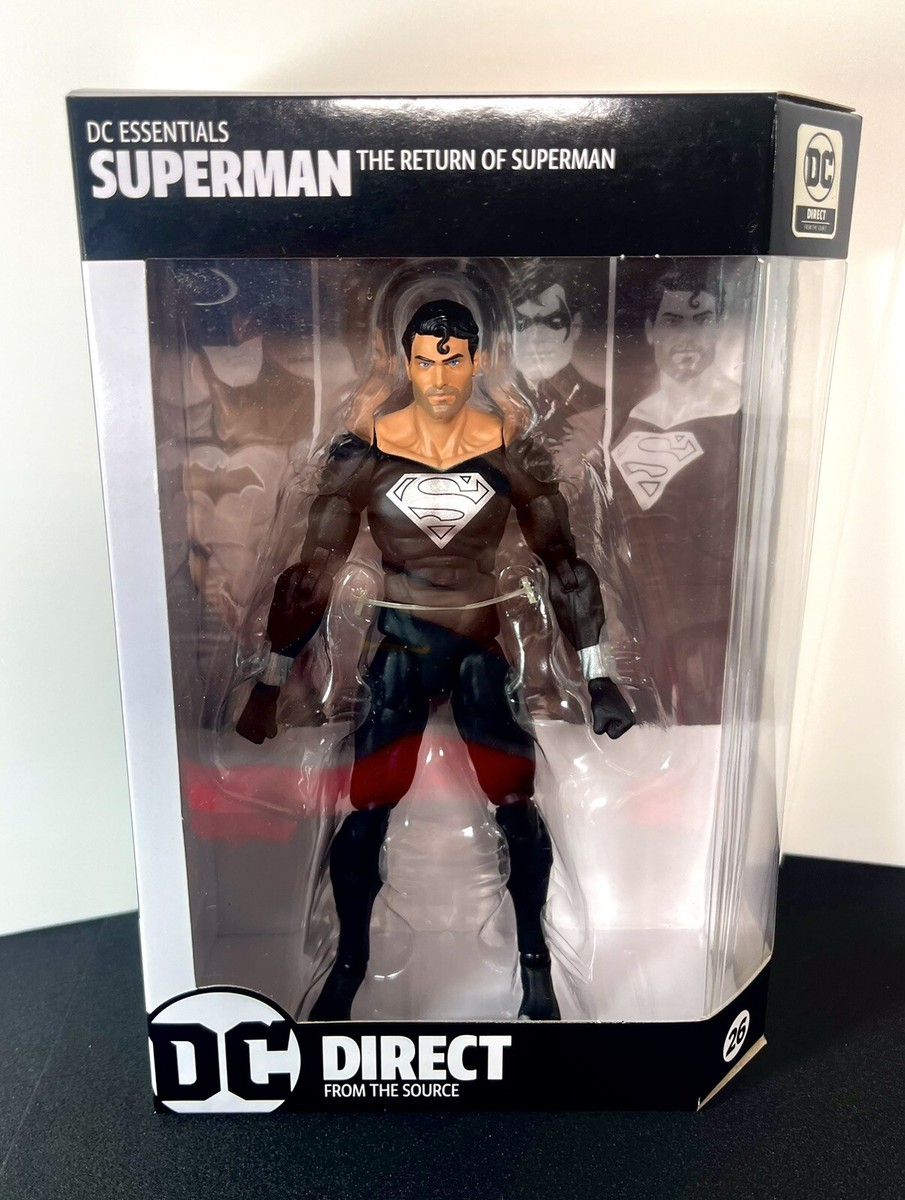 2023 DC Essentials - BLACK (SOLAR SUIT) SUPERMAN 7” Action Figure