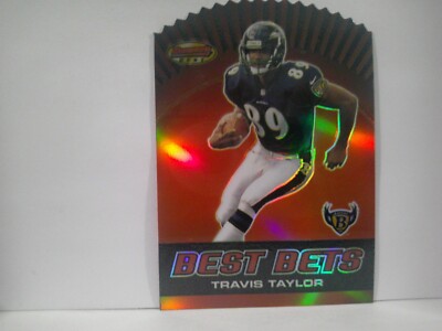 2000 Bowman's Best Bets Baltimore Ravens Football Card #B7 Travis Taylor