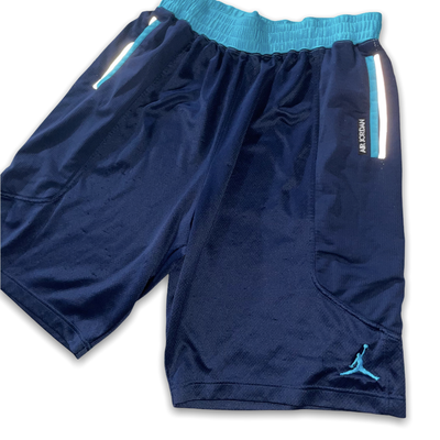 Raro Vintage Nike Jordan Pantaloncini da Basket Rete Dazzle Blu Grande |  eBay