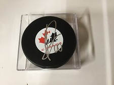 Anthony Duclair Signed Team Canada Hockey Puck Autographed Arizona Coyotes a