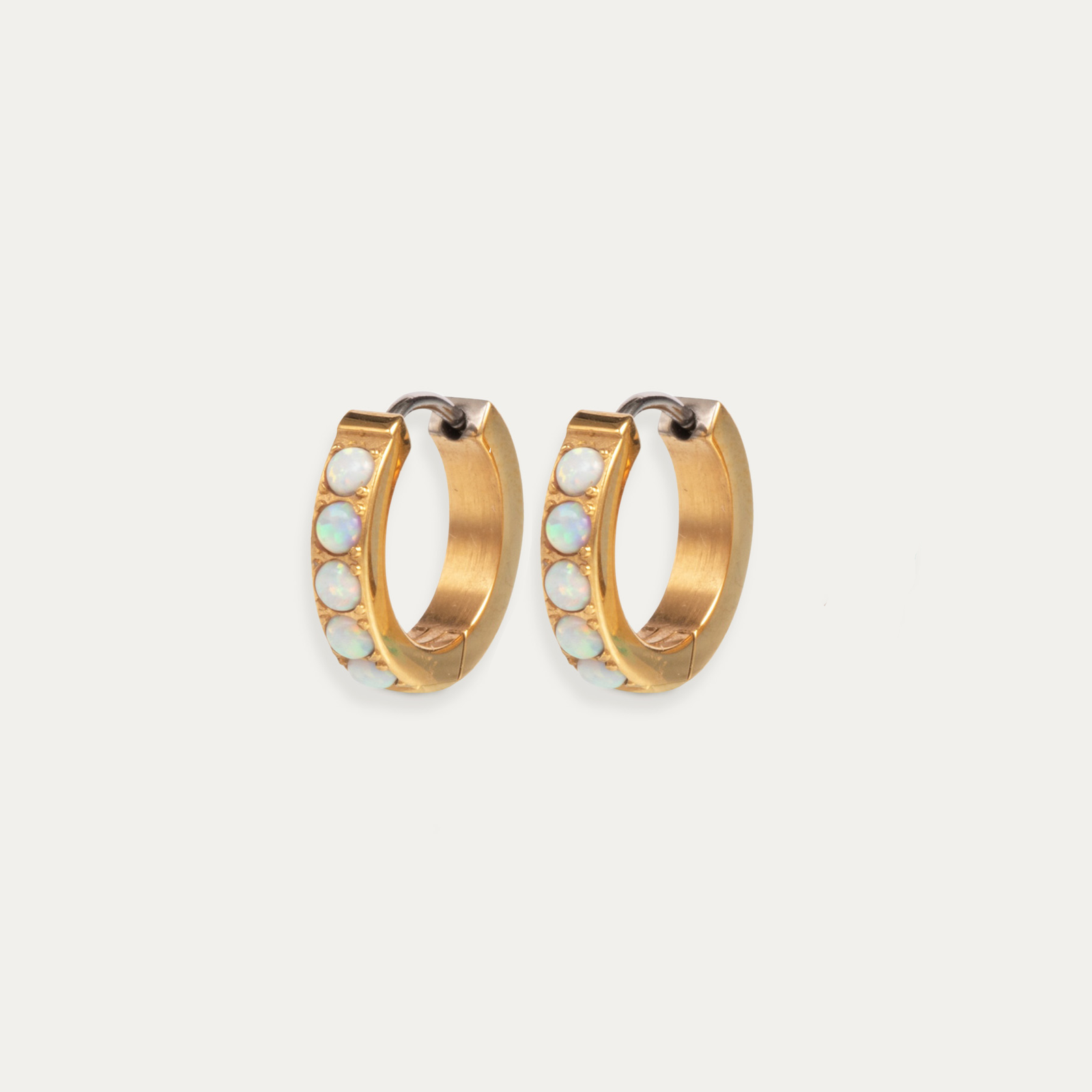 Alana Gold Hoop Earrings for Women Stylish Everyday Wear-image