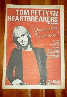 TOM PETTY & HEARTBREAKERS TORPEDOES FULL PAGE PRESS ADVERT POSTER SIZE  37/26CM