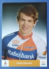 0445 Ruben Zepunkte KNWU Cycling Radsport Autogrammkarte