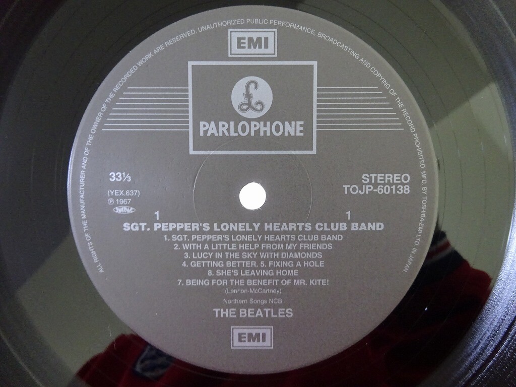 The Beatles Sgt. Pepper's Lonely Hearts Club ~ Apple TOJP