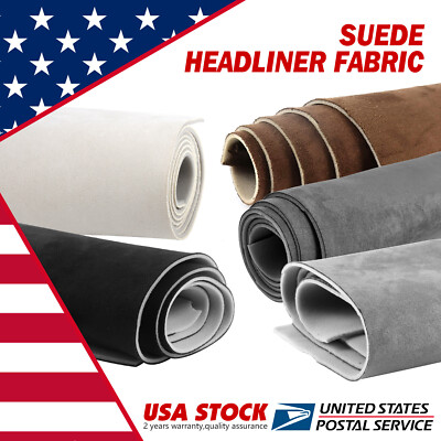Suede Headliner Fabric Foam Back Roof Liner Upholstery Repair Replace Renovate