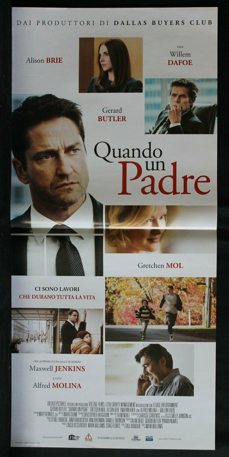 Locandina originale film Quando un padre (2017) - Regia di Mark Williams