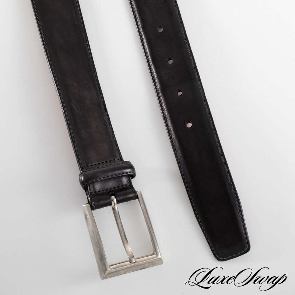 Magnanni Made in Spain 1123 Burnished Smoke Grey Black Mottled Leather