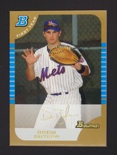 2005 Bowman Draft Gold #44 Drew Butera FY New York Mets
