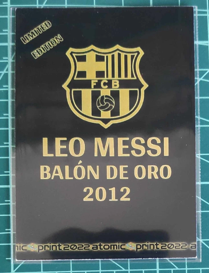 MESSI, FC BARCELONA 2012. BALON DE ORO. COLECTION CARD. NO PANINI/ NO TOPPS - Imagen 2 de 2