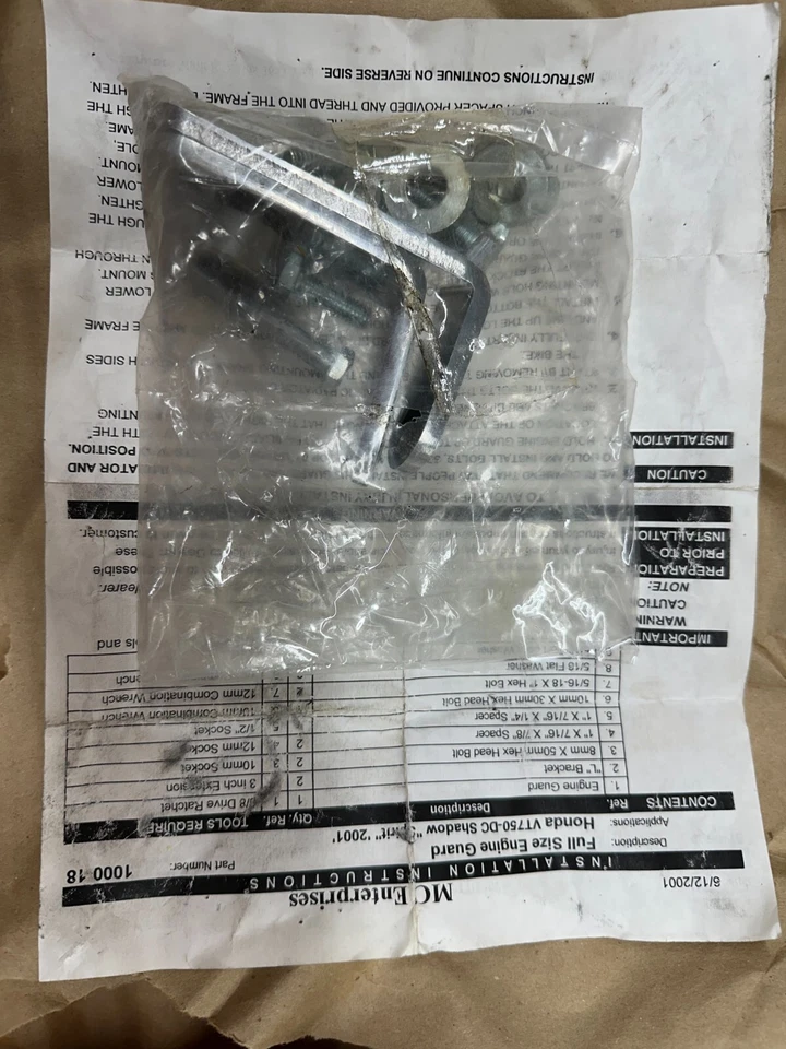 PROTECTORES DE MOTOR SPIRT MC ENTERPRISE 1998-2003 HONDA VT750 Foto 2 de 3