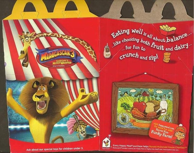 Download MCDONALD'S HAPPY MEAL BOX - MADAGASCAR 3 | eBay