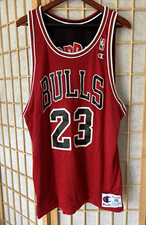 1990s, Michael Jordan, 23, Chicago Bulls Reversible Champion Jersey, 48, NBA