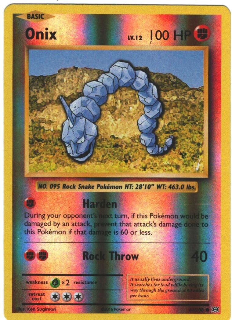 Pokemon Onix - 036/078 - Common NM-Mint Pokemon Go