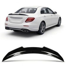 Schwarz Glanz Heckspoiler passend für Mercedes E-Klasse W213 Limousine 2016-2023