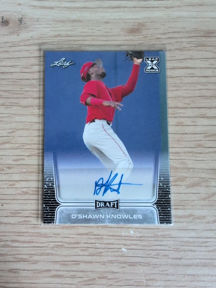 D’Shawn Knowles 2020 Leaf Draft Auto Rookie Autograph - Image 2 of 4