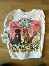 Men  s What The Fin Rashguard Long Sleeve UPF 50 SMALL