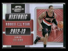 2018-19 Panini Contenders Optic #3 Damian Lillard Historic Rookie of the Year