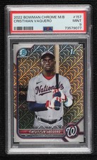 2022 Bowman Chrome Mega Box Mojo Refractor Cristhian Vaquero PSA 9 MINT 05lb