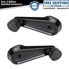 Front Window Crank Handle Set Black Lh Rh For Hd International Truck